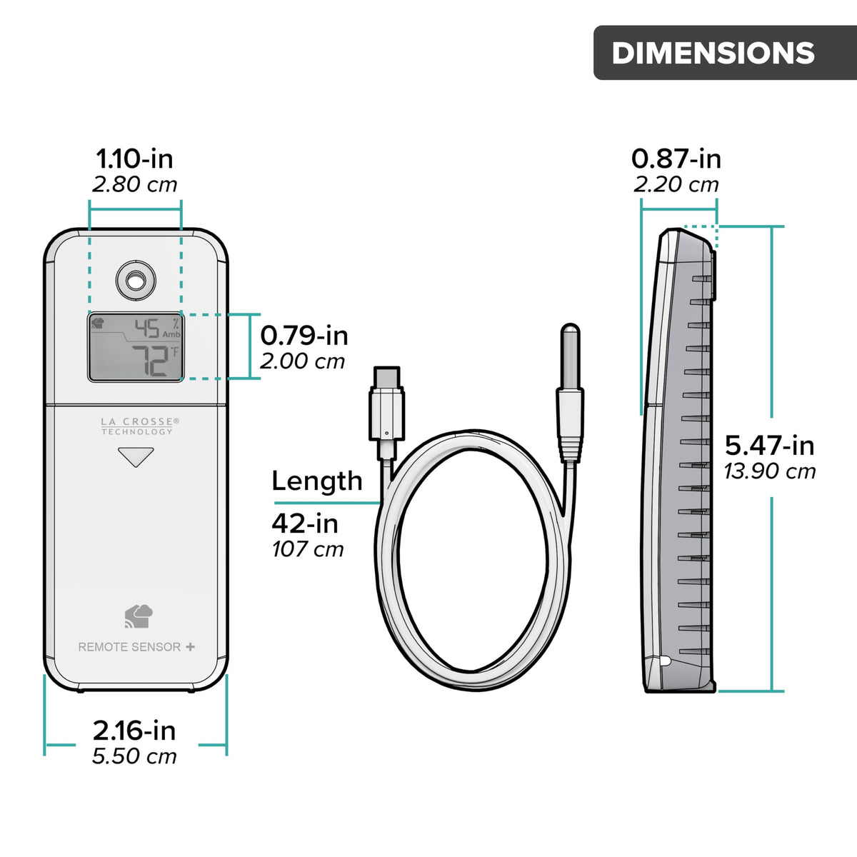 Temp Tracker Pro Wi-Fi Alert System: Bridge Gateway, 3 in/Out Temp. and Humidity, a Temperature Probe with Ambient Temp. and Humidity, Interior Temp. and Humidity Display with Comfort Meter