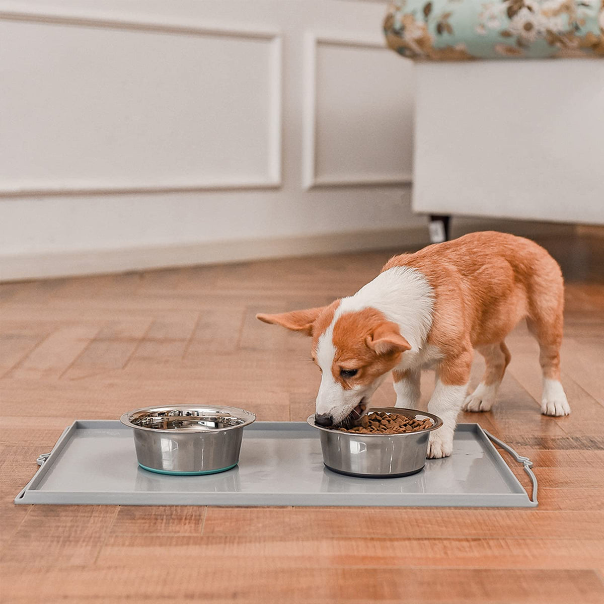 PEGGY11 Deep Stainless Steel Anti-Slip Dog Bowls - 2-Pack, 3 Cups