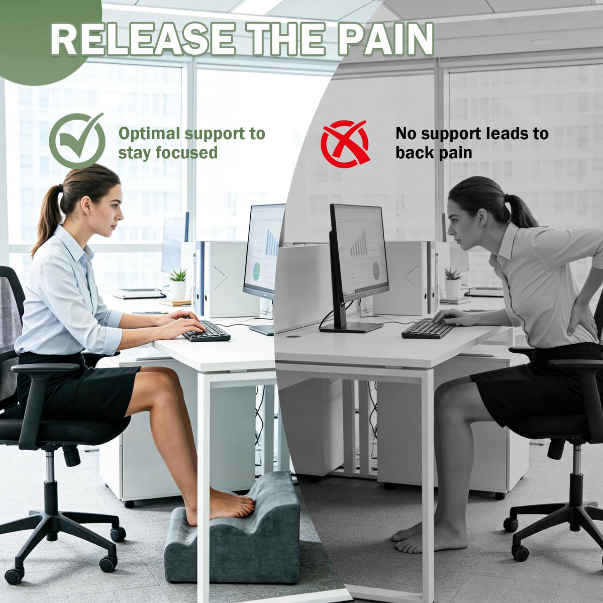 Foot Rest for Under Desk Used to Support The Feet Multi-Functional Three-Layer Footstool with Ergonomic Design