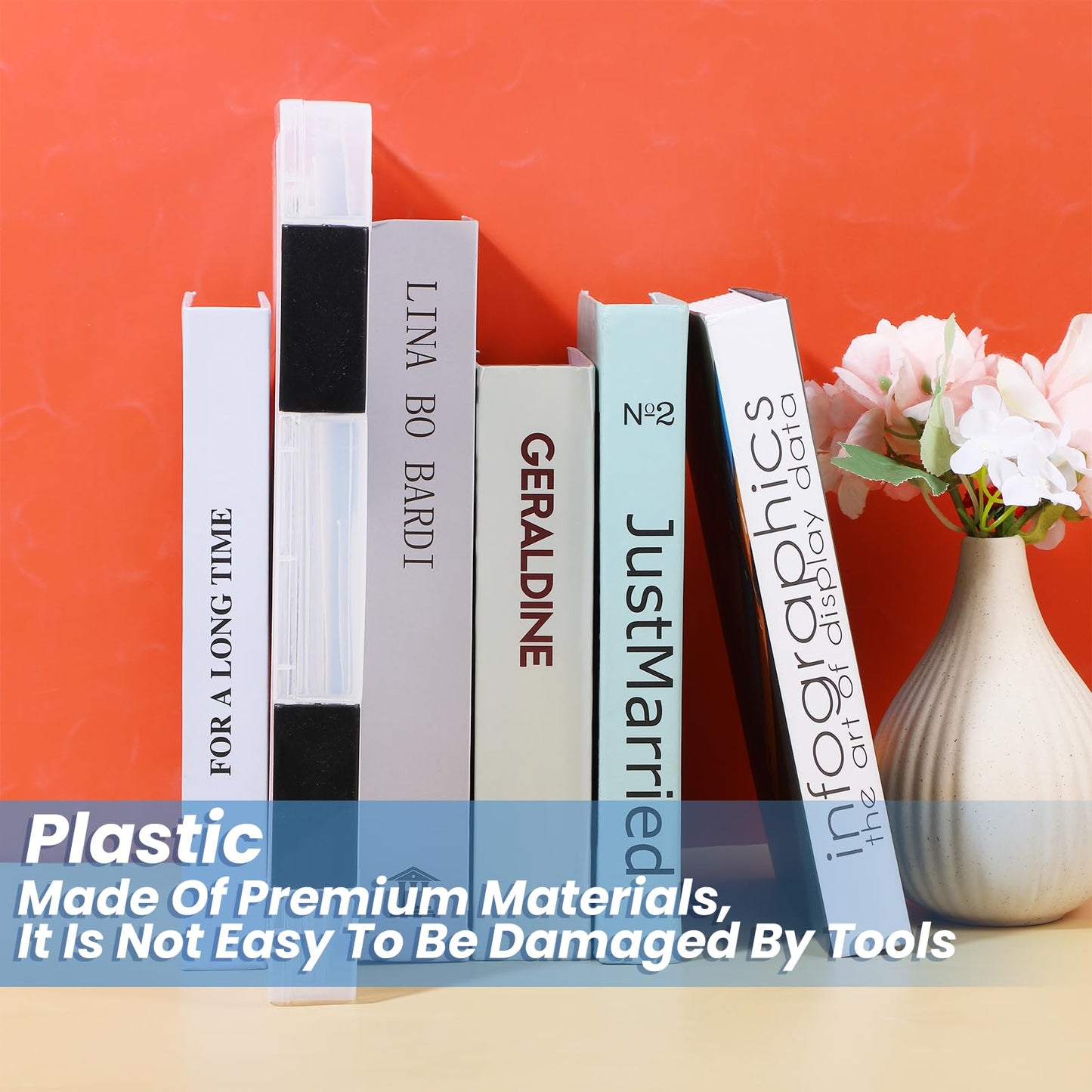 Lemecima 6 Pcs Clear A4 File Box Document Plastic Storage Box Paper Plastic Case Board Game Storage Containers Magazine Protector File Holder with Buckle (Black,12.4 x 9.84 x 1.18 Inches)