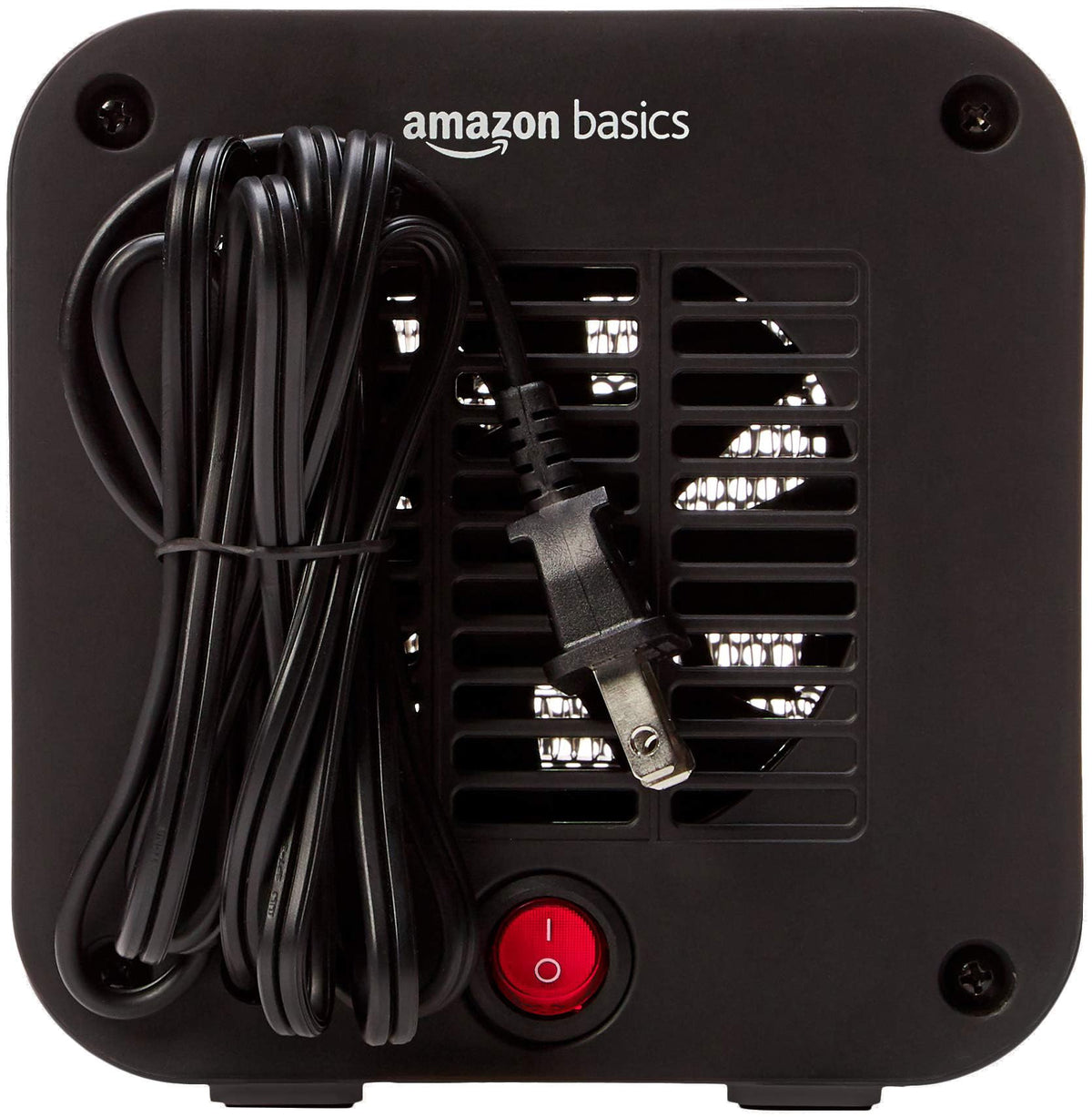 Amazon Basics Ceramic Space Heater, Portable Mini Heater for Office Desk, Indoor Use, 500W, With Tip-Over Protection, Lightweight 1.4 lbs, Pink, 5.9 x 3.2 x 6 inches