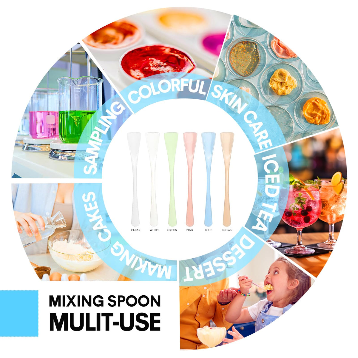 Bellefino White Plastic Coffee Spoons, Tea Spoons | 100-Pack | 5-Inch | Espresso Stirring Spoon for Christmas, Valentine'S Day, Weddings, Formal Gatherings, Banquets