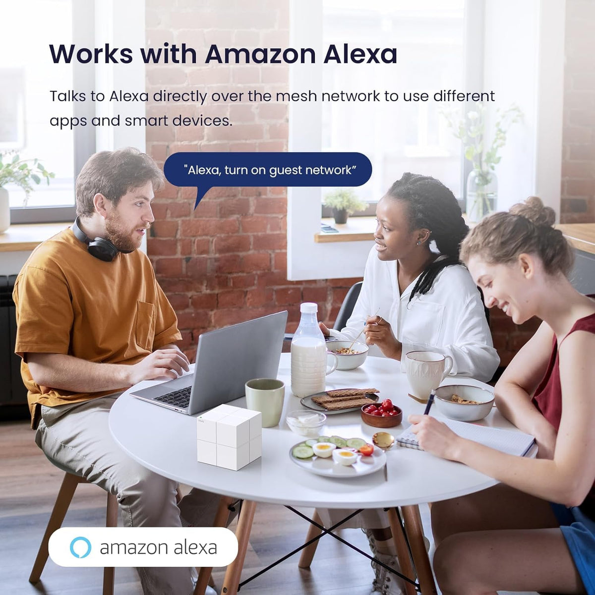 Tenda Nova Mesh WiFi System MW6 - Covers up to 2400 sq.ft - AC1200 Whole Home WiFi Mesh System - Gigabit Dual-Band Mesh Network for 90 Devices - Replaces Wireless Router and WiFi Extender - 2-Pack