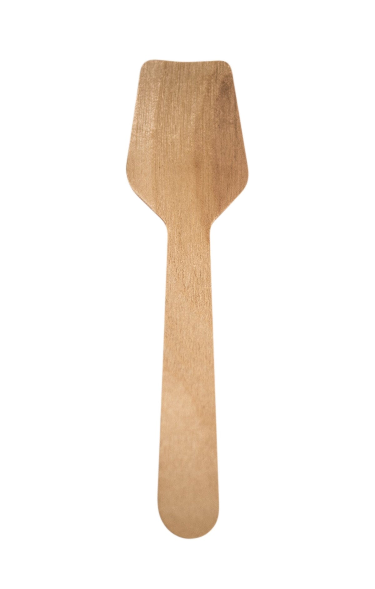 Perfect Stix Green Wooden Square Compostable Cutlery Taster Spoon With Concave, 3-1/2" Length, 1000ct