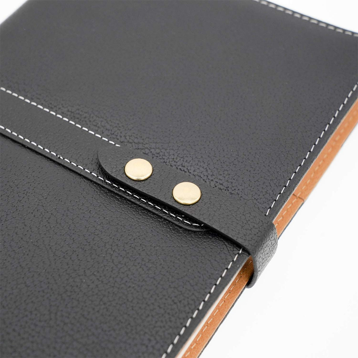BenOpinion Hardcover Notebook Set - Thick Classic Ruled Premium Paper Notebook with Pen Loop and Pen, A5 192 Pages, Soft Faux Leather Hardcover Cover with Buckle(Black)