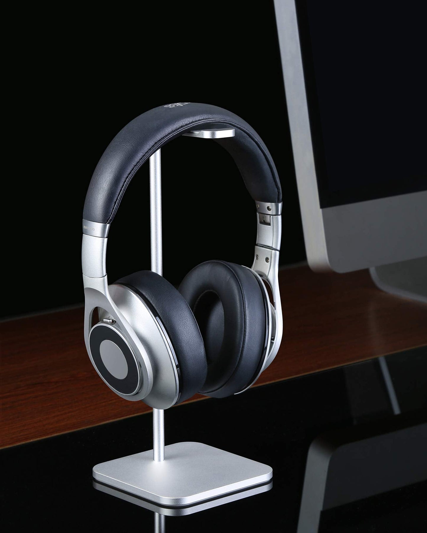 MHQJRH Aluminum Headphone Stand Headset Holder for Sennheiser, Sony, Bose, Beats,AKG, Razer Headphone Display Stand (Silver)