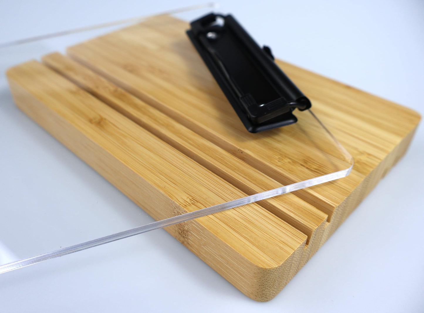 Clipboard with Stand,Clear Acrylic Freestanding Clipboard with Pen Holder,Sign Holder,Document Typing Paper Stand,Menu Display Board,Receipt Holder (8.5"×11")
