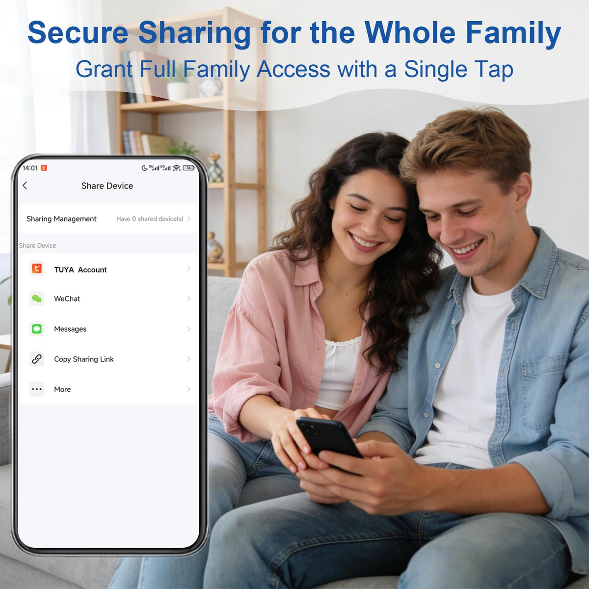 WARROXIDE WiFi Door Window Alarm, Smart Contact Sensor with APP Alerts & Sound Light Alarm, DIY Home Security System for House, Apartment, Office (Battery Not Included)