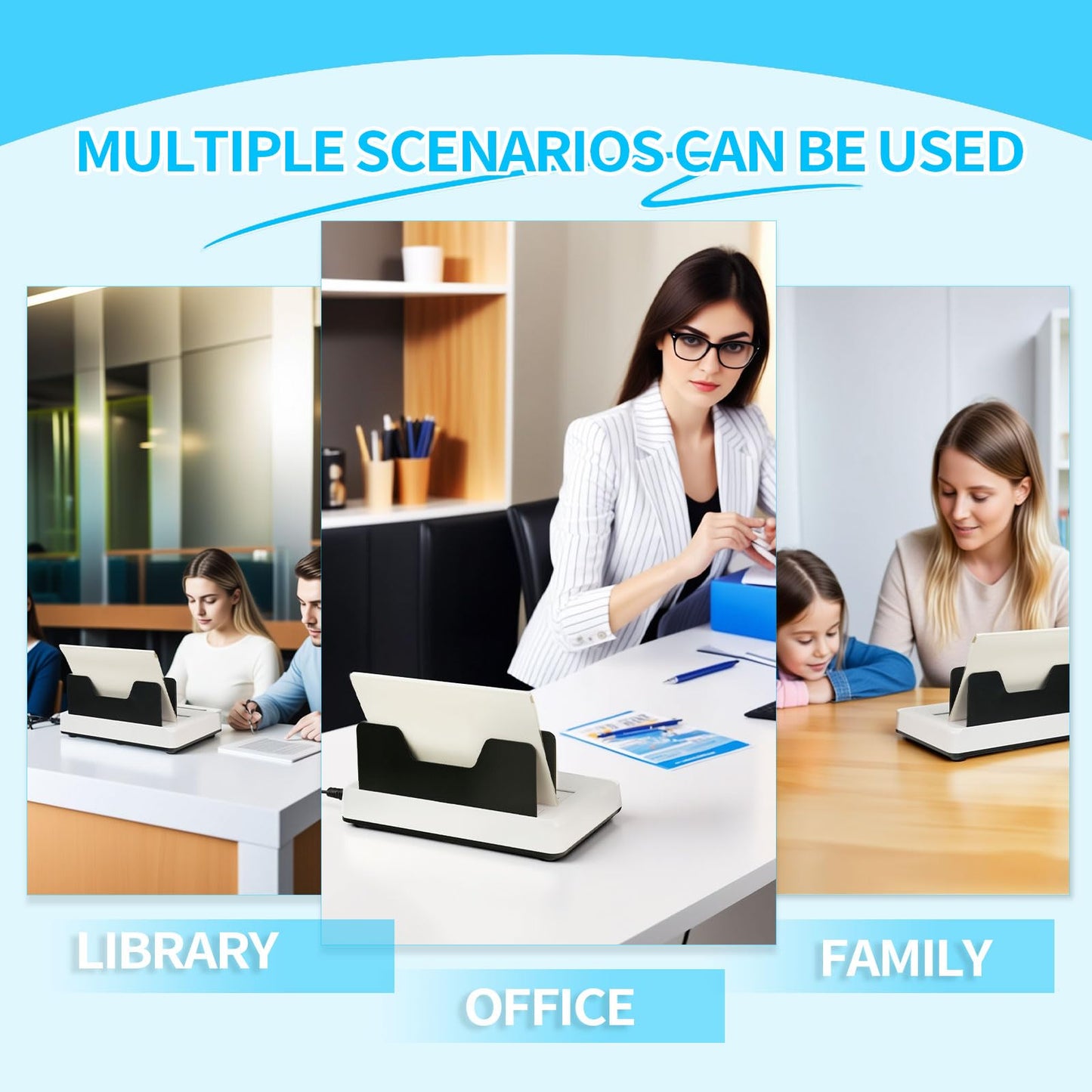 Thermal Binding Machine, Digital Touch Panel with 10 Thermal Binding Covers, No Preheat Time, 500 Sheet Capacity – Electric Book Binder for A4/A5/Letter Size Documents, Office, School & Home Project
