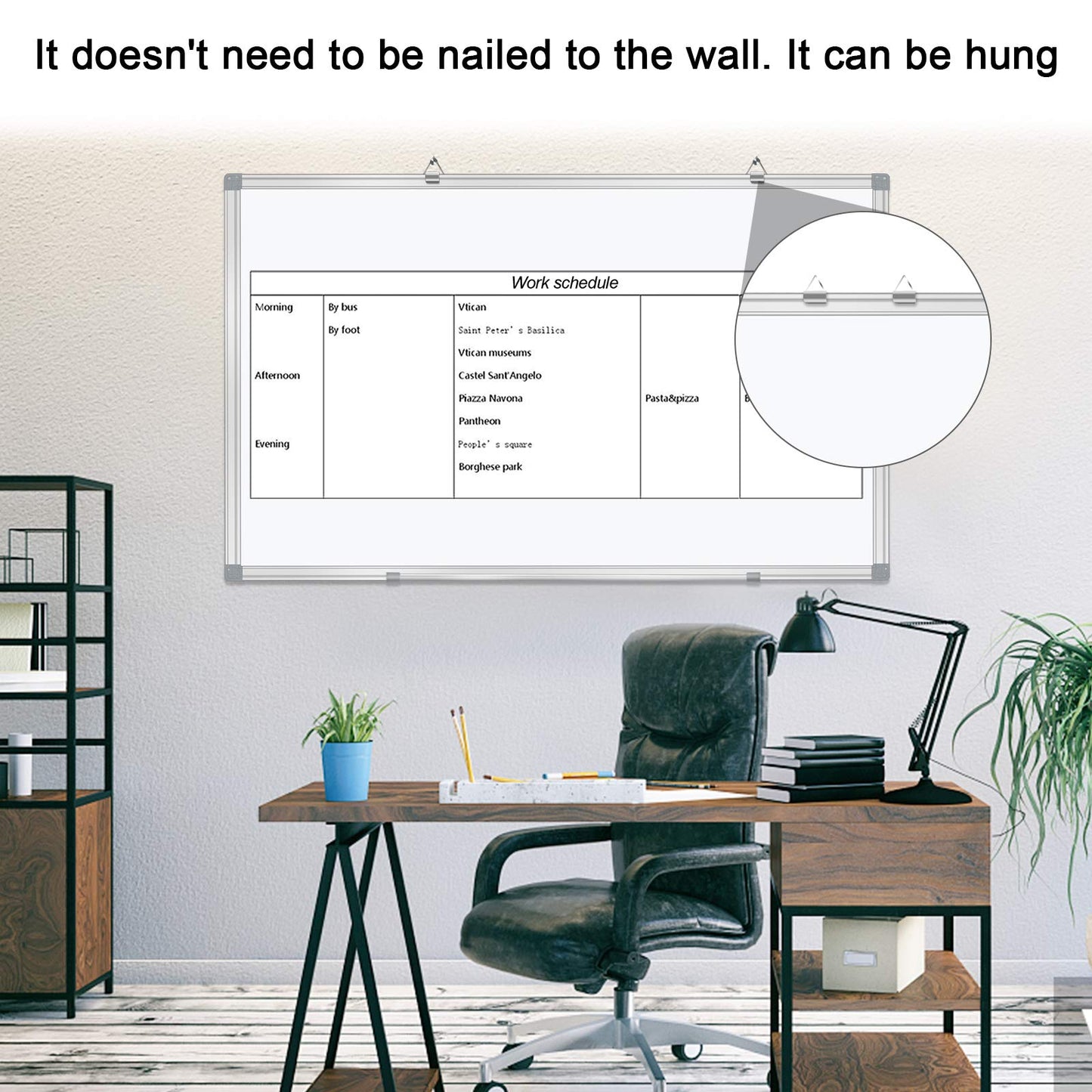 H-Qprobd White Board 36" x 24" Dry Erase Board for Wall Whiteboard 3' x 2' (2 Pack) Magnetic Presentation Board with Long Pen Tray, Wall-Mounted White Boards for Home, Office and School