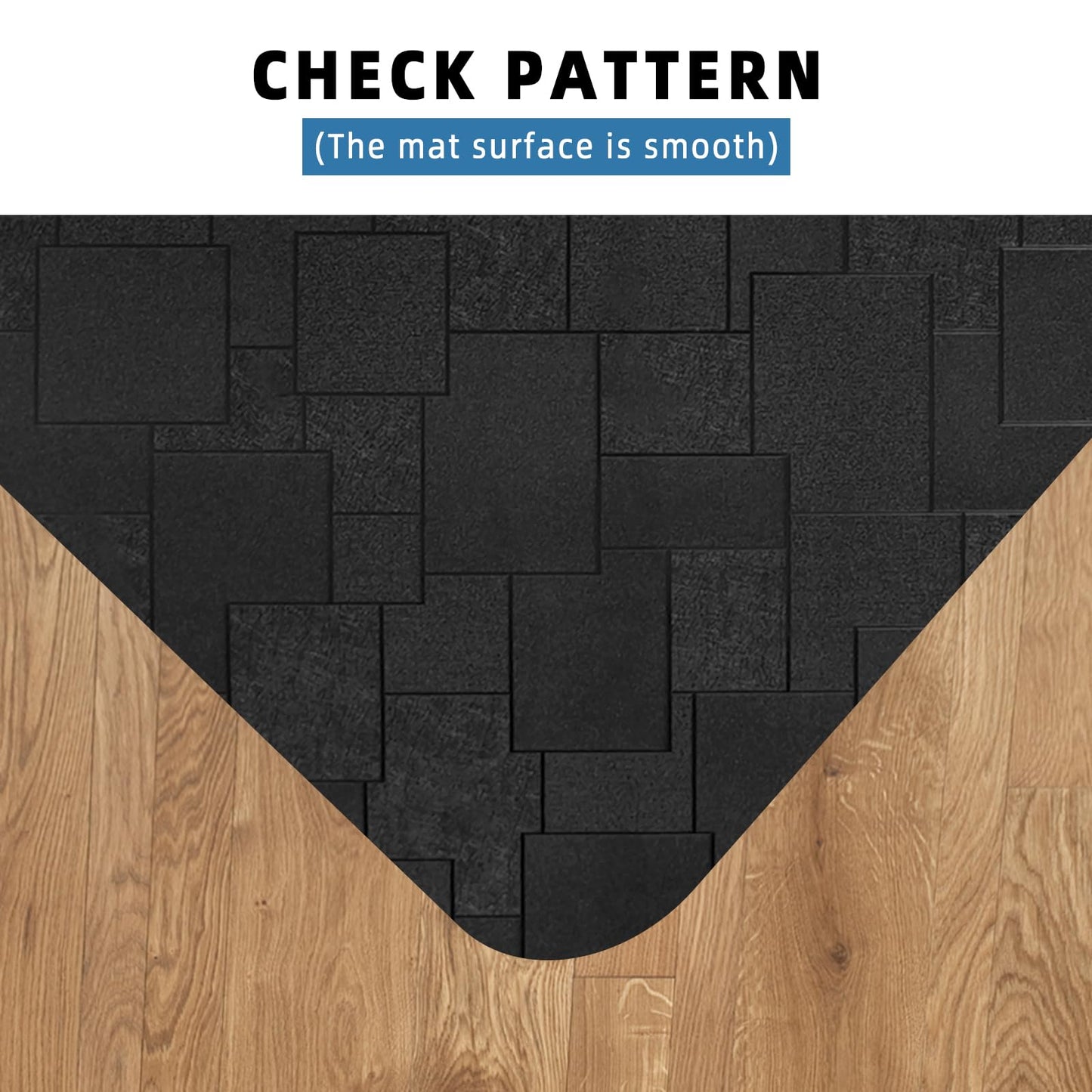 Office Chair Mat for Hard Floor, 63x51 inches Large Computer Chair Mat, Multi-Purpose Desk Floor Protector for Work, Home, Gaming
