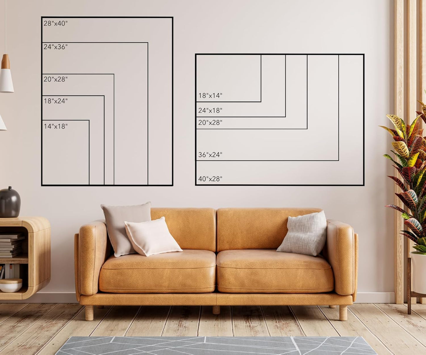 Premium Large Acrylic Wall Calendar - Reusable Board for Office and Home - Dry Erase Board - Large Glass Calendar for Wall (40x28" (XLarge), Black Standoff)
