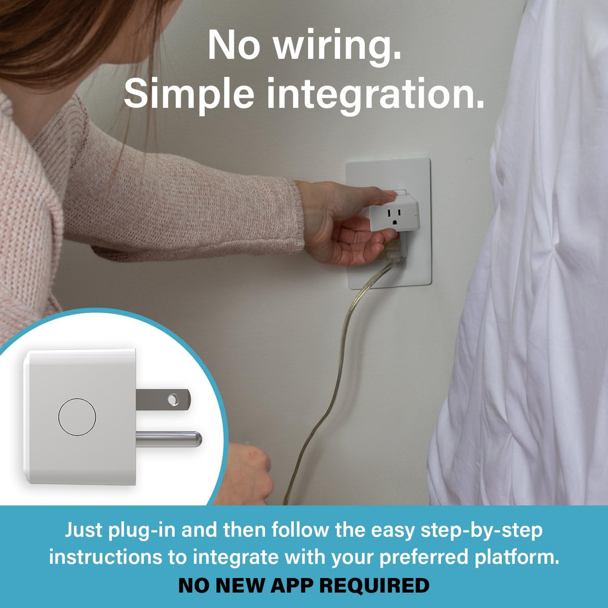 Legrand Radiant® Wi-Fi Matter Smart Plug Matter Hub Required 15A, Easy Setup, Enhanced Compatibility with Apple HomeKit, Google Home, Alexa & SmartThings, Easy Wi-Fi Connectivity w/ Matter (4 Pack)