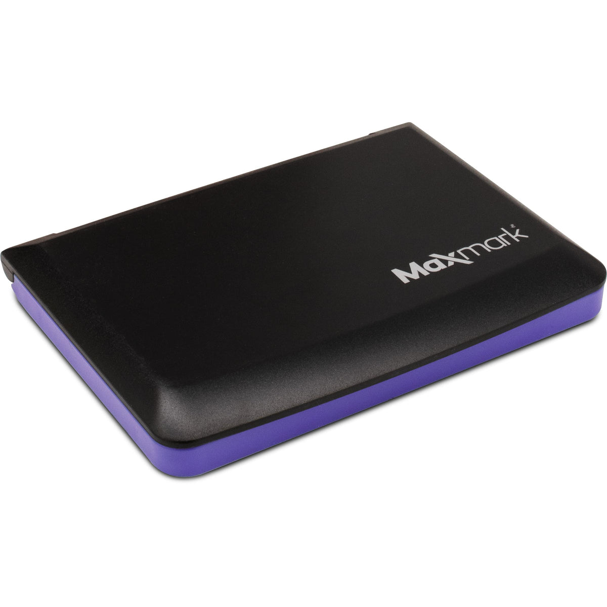 MaxMark Large Premium Purple Ink Stamp Pad - 3.5" x 6.25" - Quality Felt Pad