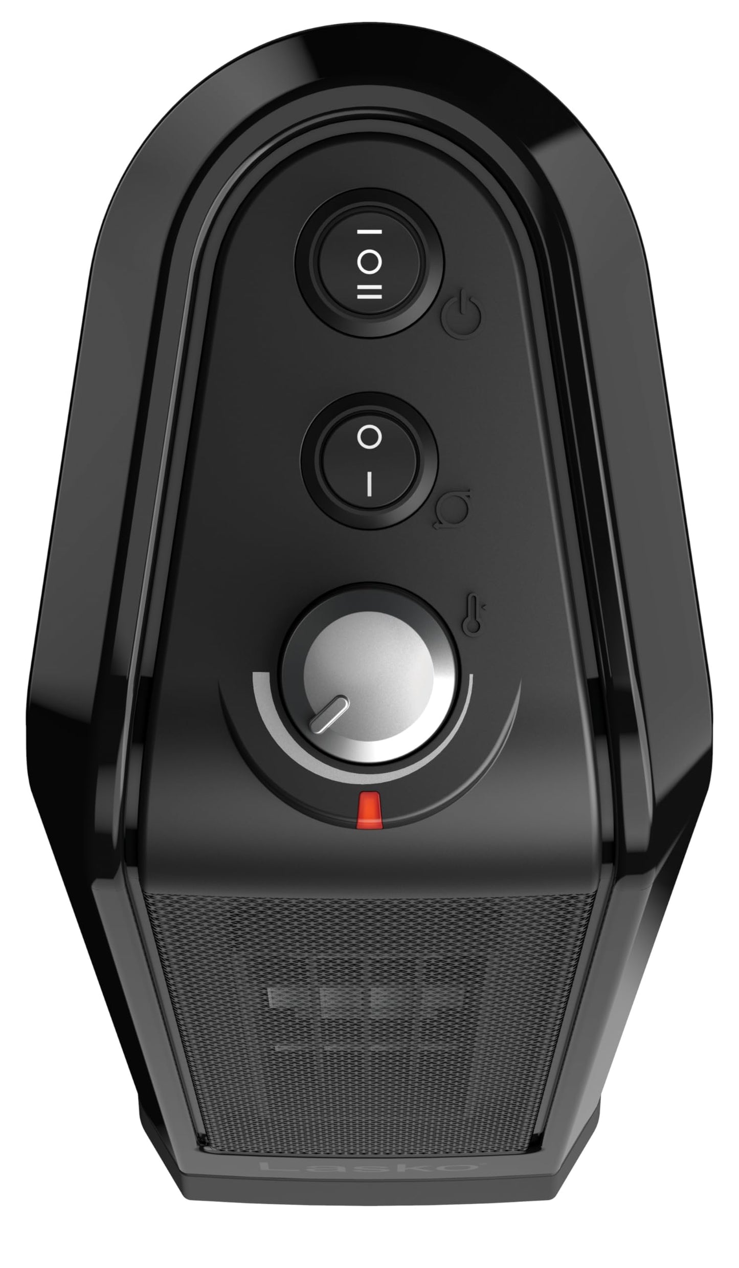 Lasko Oscillating Ceramic Tower Space Heater for Home with Overheat Protection, Adjustable Thermostat, and 2 Speeds, 15.7 Inches, Black, 1500W, CT16450