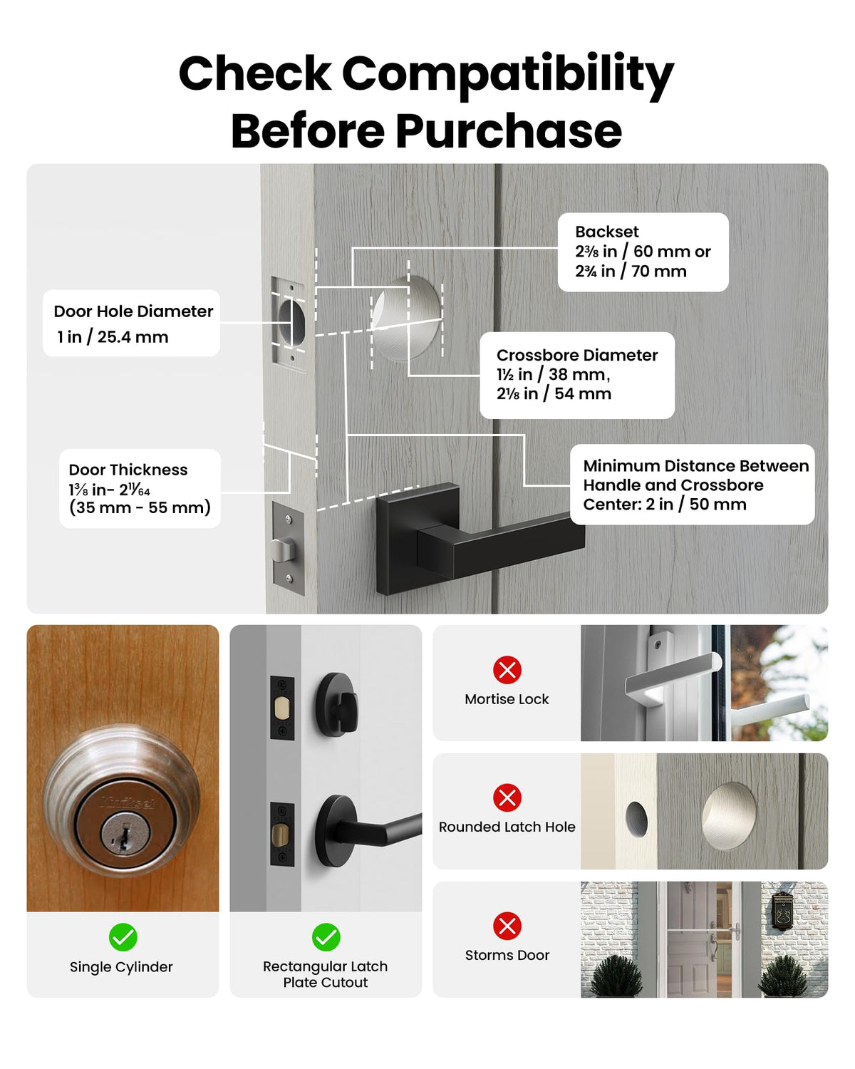 Lockin Veno Go Smart Deadbolt Lock with Dual Swappable Batteries for 14-Month Extended Power, Palm Vein Recognition, ANSI Grade 3, WiFi, Matter, 5 Unlock Methods, IP53 Waterproof