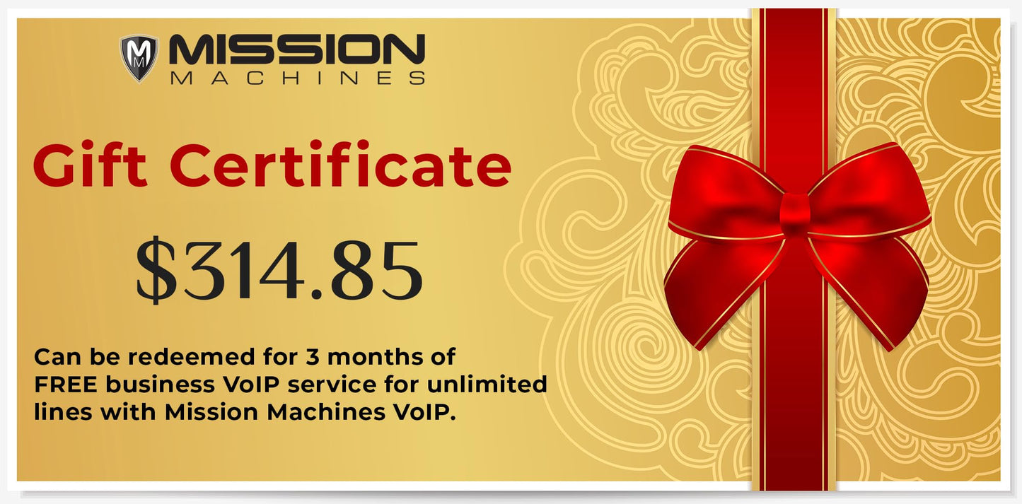 Business Phone System 'Mission Machines' G400C: Includes Grandstream GRP2615 Phones + 'Mission Machines' Cloud Server + Free 3-Months of 'Mission Machines' Cloud Phone Service (4 Phone Bundle)