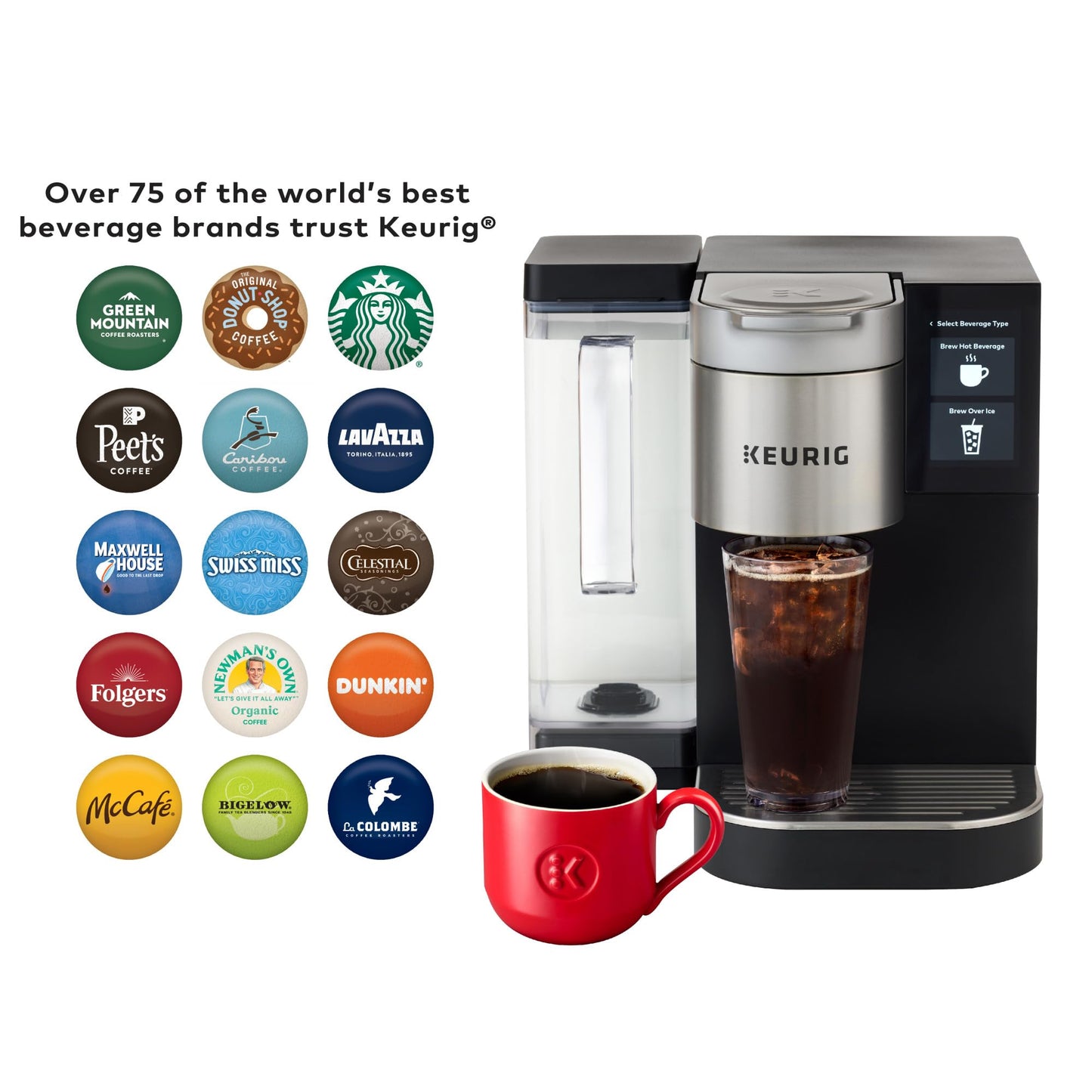 Keurig K-2550 Medium Business Single Serve Coffee Maker, 110 oz Water Reservoir, Silver/Black