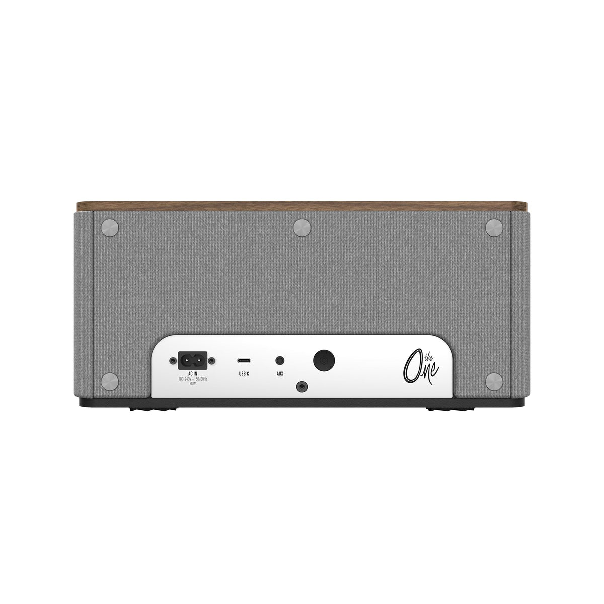 Klipsch The One Plus Premium Bluetooth Speaker System with Two 2.25” Full Range Drivers, 4.5” Woofer, Bluetooth 5.3 with Up to 40 ft. of Distance, Walnut