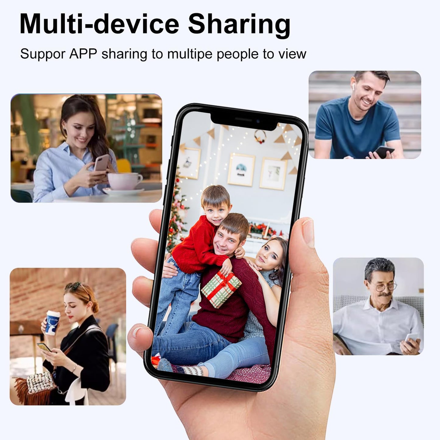 Smilephil Hidden Camera - Spy Cameras - Nanny Cam - WiFi Wireless Cam - 1080P HD Small Camera with Motion Detection and Night Vision,Security Cameras for Home/Office/Baby Monitoring-A9