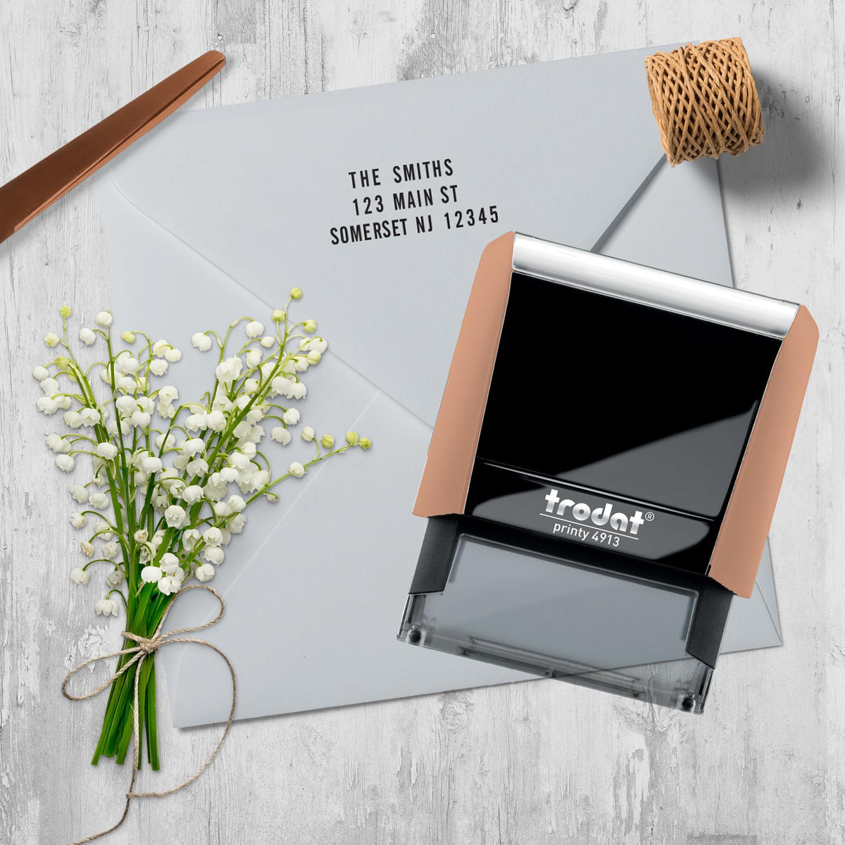 Trodat Printy 4913 Self-Inking Do It Yourself (DIY) 5 Line Personalized Custom Message Stamp with Black Ink