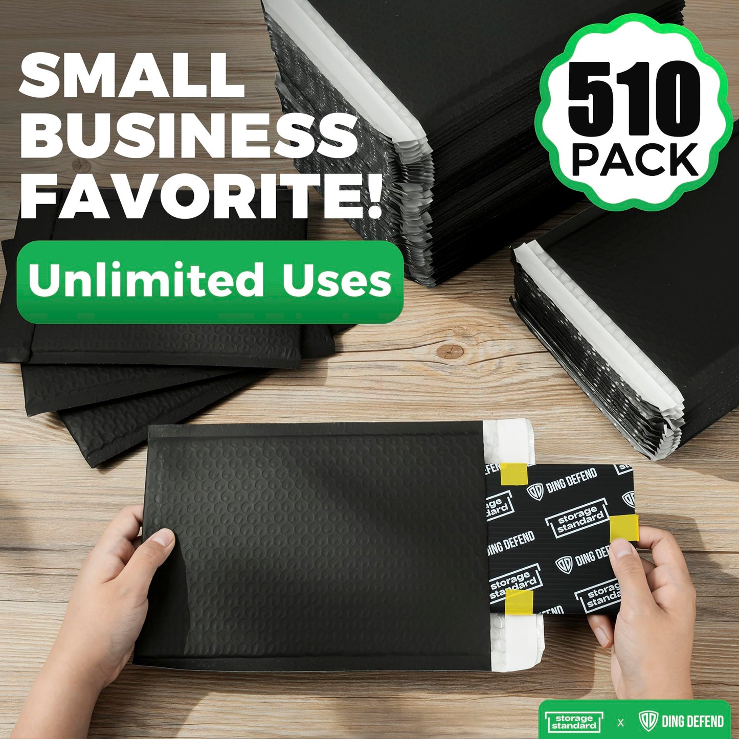 510 Pack 6’’ x 10’’ Bubble Mailer - Self-Sealing Waterproof Small Mailing Envelopes Padded Lightweight Bags 6 x 9 Usable Space for Apparel Accessories, Phone Cases, Trading & Greeting Cards, Prints
