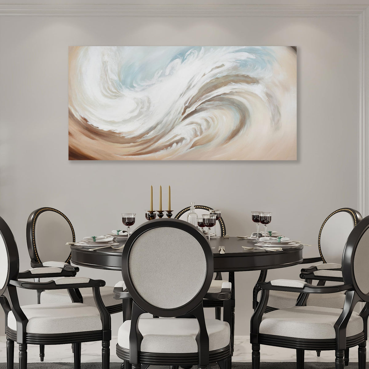 Abstract Wall Art Canvas Wall Paintings Modern Beige Wall Decor Aesthetic Room Decor Wall Art Framed Artwork for Living Room Bedroom Dining Room Home Office Decor 20"x40"