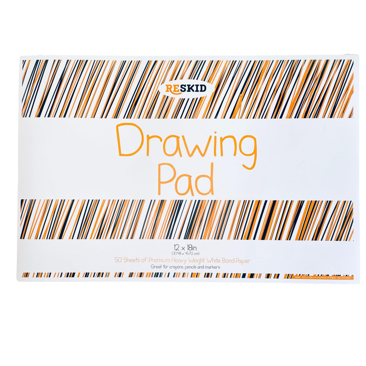 Reskid Drawing Paper Pad (12 x 18 inches) - 50 Sheets, 2-Pack Coloring Art Pads, Sketch (12x18 (2PACK))