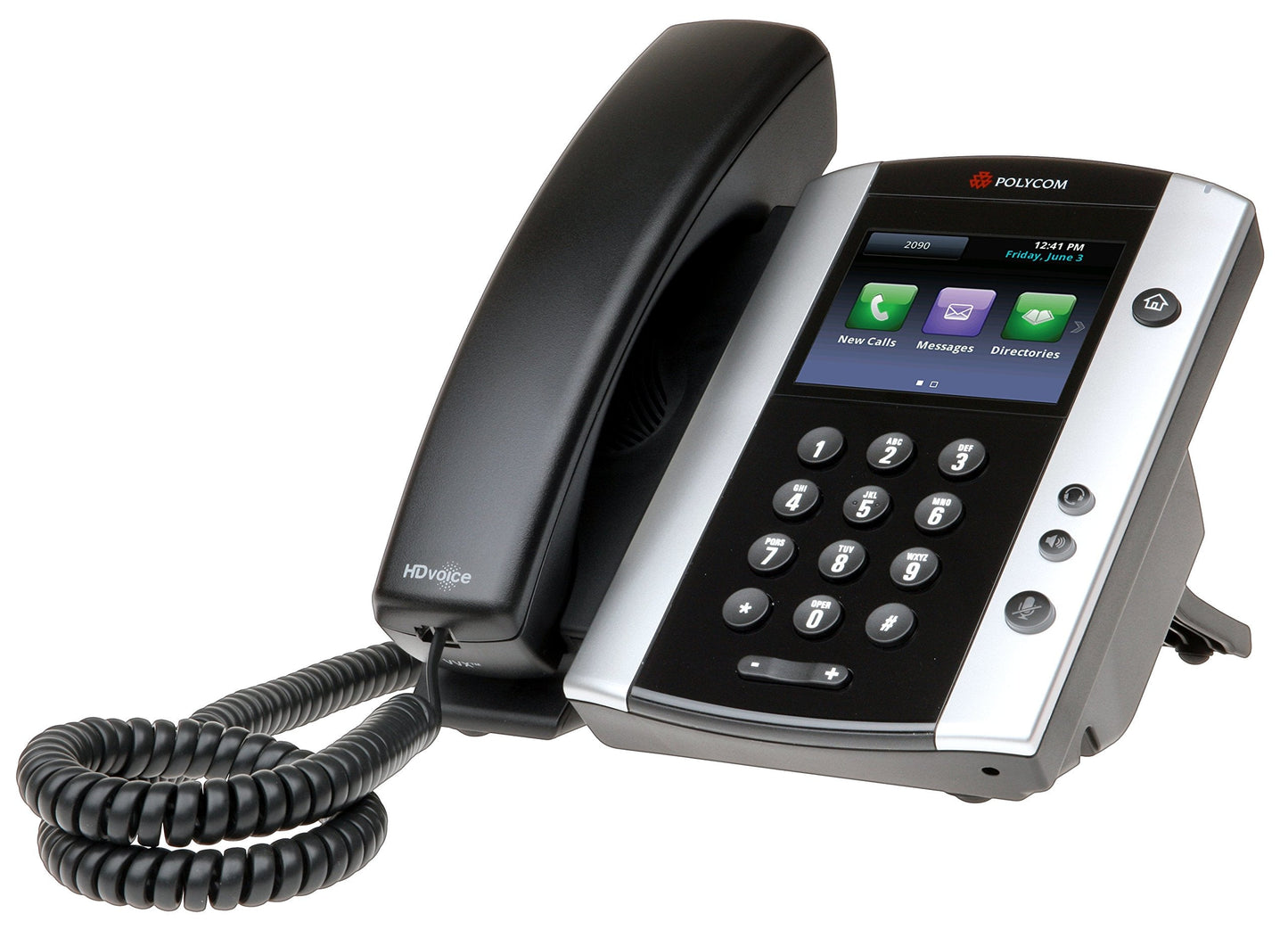 Polycom VVX 501 Corded Business Media Phone System - 12 Line PoE - 2200-48500-025 - AC Adapter (Not Included) - Replaces VVX 500 (130000)
