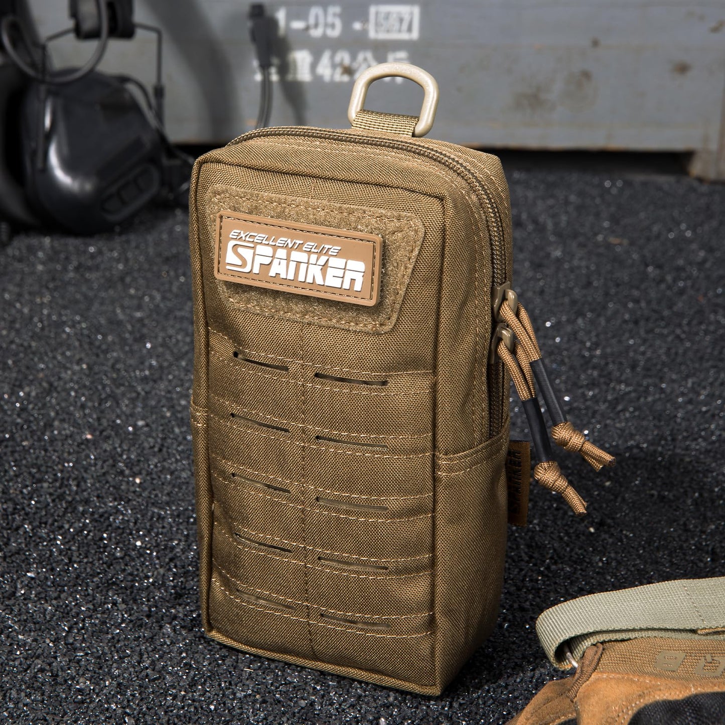 EXCELLENT ELITE SPANKER Tactical MOLLE Pouch EDC Utility Pouches Gadget Organizer Phone Holder Waist Bag Tool Pouch(Coyote Brown