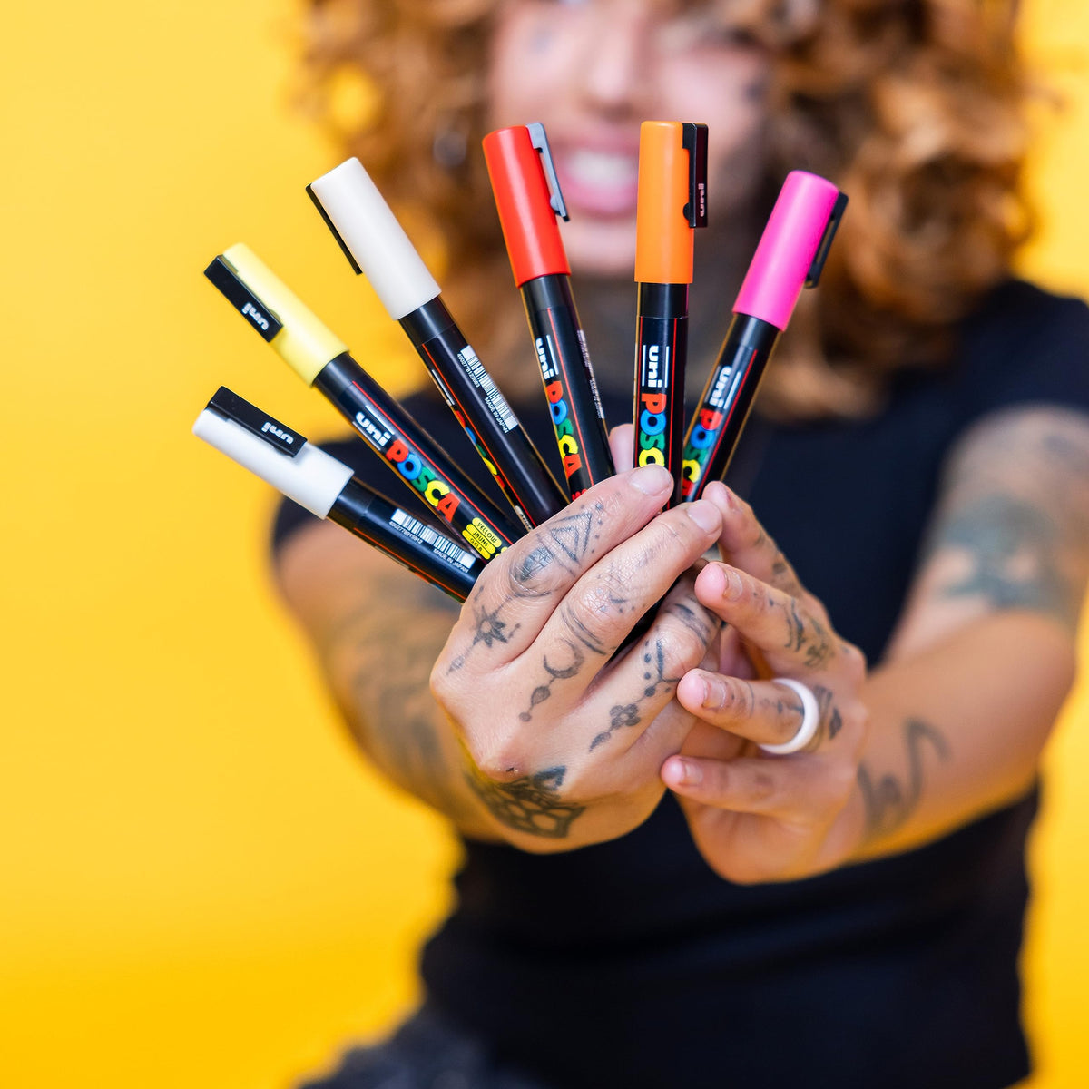 Posca Paint Markers Set of 4 Warm Neutral Tones; 3M Fine POSCA Markers with Reversible Tips; POSCA Marker Set of Acrylic Paint Pens | POSCA Pens for Art Supplies; Fabric Paint; Fabric Markers