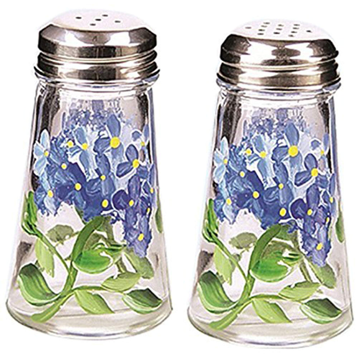 Grant Howard Tapered Salt and Pepper Shaker Set, 3.4 ounces, Blue