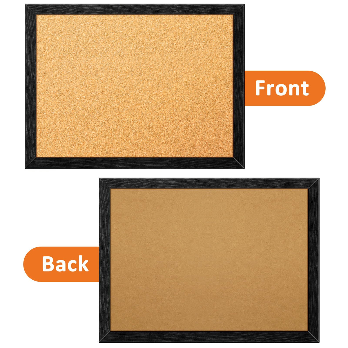 tutata Enamel Pin Display Board, 16'' x 12'' Pin Display Frame, Lapel Pin Holder, Wall Mounted Cork Board for Brooch Pin Storage