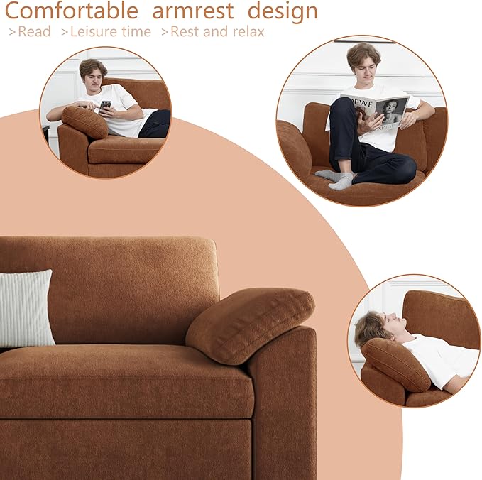EASE MOOSE Large Sectional Modular Sofa,Large L Shape Sectional Couch Wide Deep