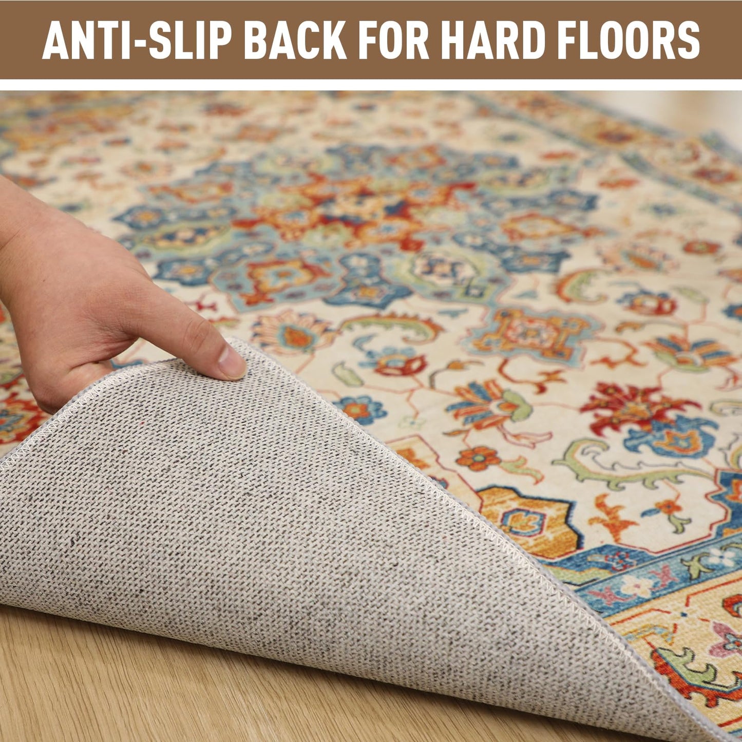 Office Chair Mat for Hardwood Floors - 48X35.5” Desk Chair Mat for Rolling Chair, Under Desk Rug Protects Hard Floors from Damage, Low Pile Floor Protector for Rolling Chair, Non-Slip