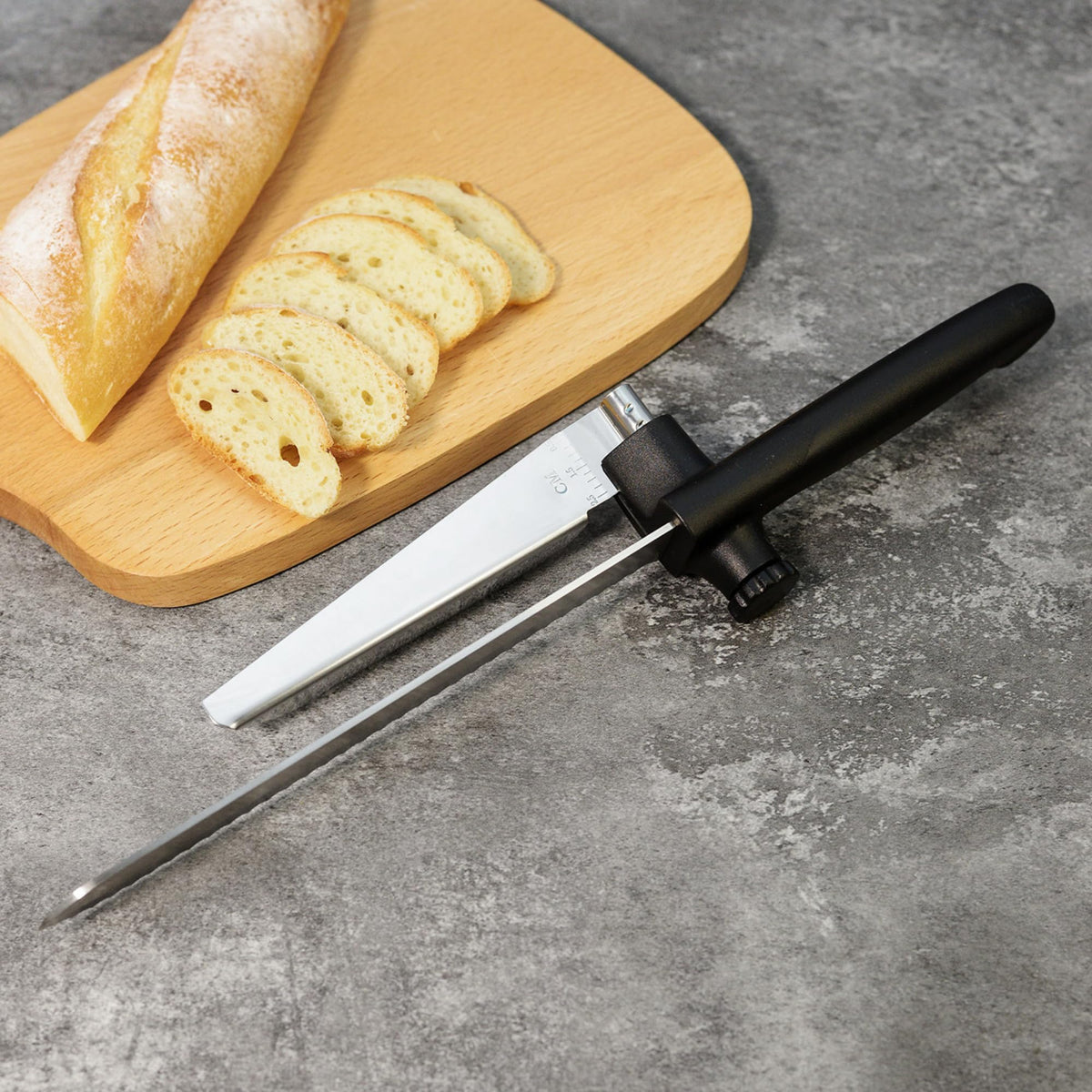 accuStation Bread Slicer for Homemade Bread, Sourdough Baking Supplies, Cake Knife, Sour Dough tools, Lame, Scoring Tool, Serrated Knives, Accessories for Sourdough Rounds, Adjustable Slicing Guide.