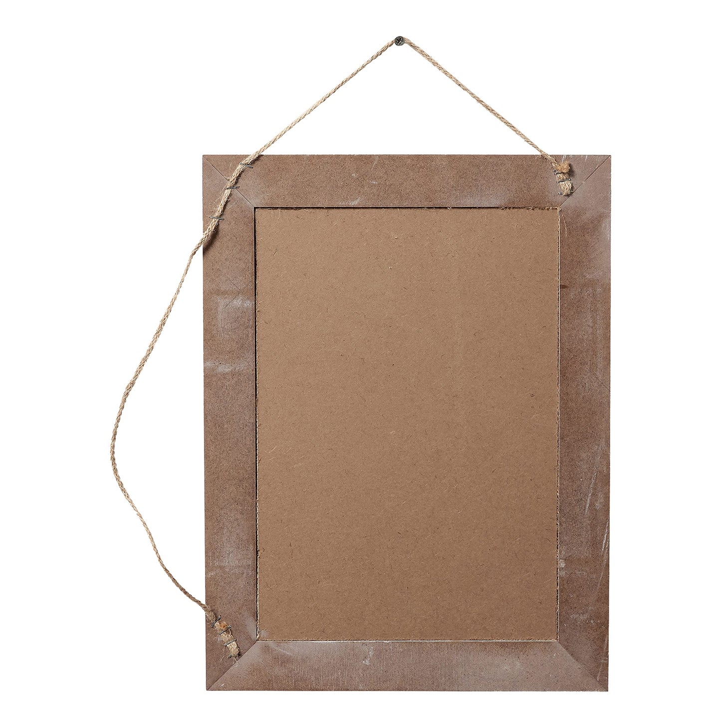 SOFE Cute Linen Small Bulletin Board, 15.7×12 Inches White Decorative Cork Boards for Walls with Frame, Wood Vision Board Farmhouse Pin Board for Home Office School, Rustic Memo Board Display Photo