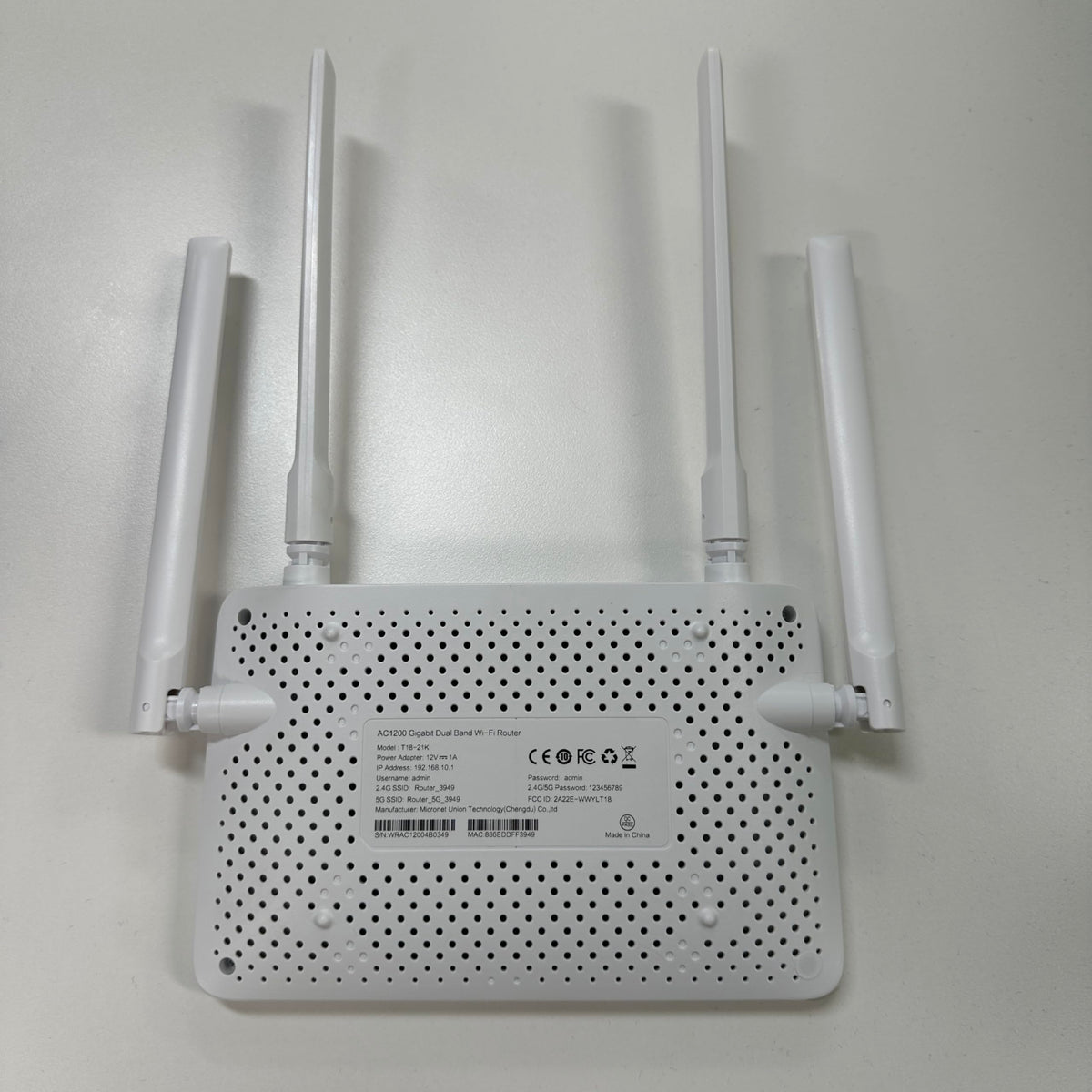 U-SPEED AC1200 WiFi Router Dual Band Wireless Internet Router, Speed Up to 1.2 Gbps, 4 x 1000 Mbps Gigabit Ethernet Ports, Bridge/Repeater Mode, Guest Network, IPV6, EasyMesh, Parental Controls