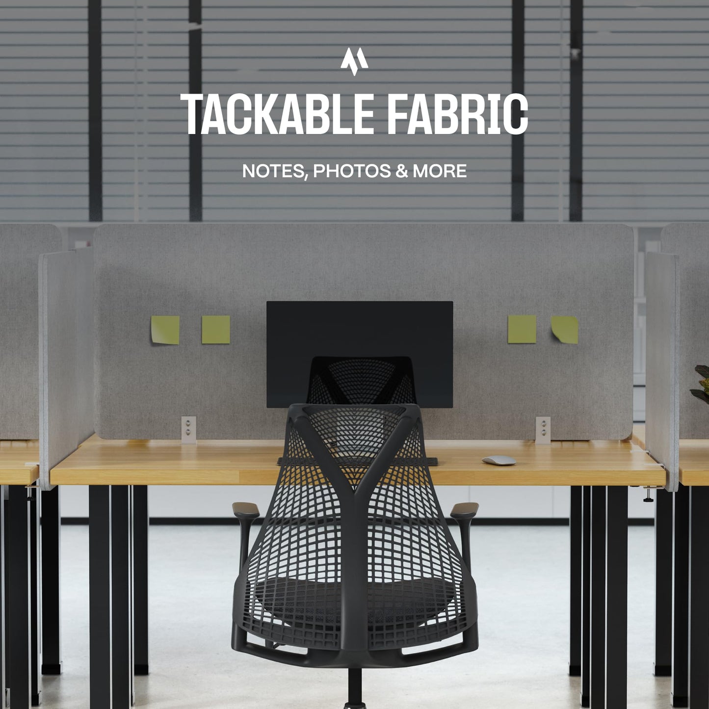 Universal Desk Privacy Panel – Heavy-Duty Desk Divider & Office Partition - Privacy Screen for Workspaces & Cubicles (1-Pack, 48" x 24")