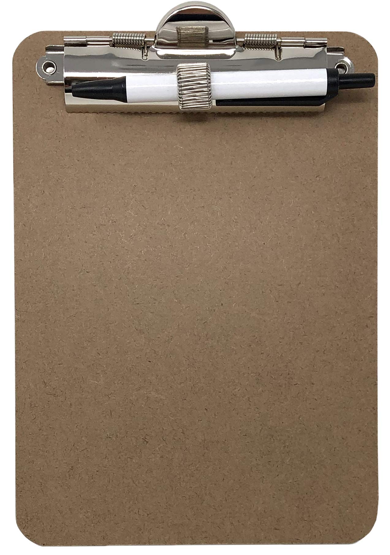 Trade Quest Mini Clipboard 5'' x 7'' Pen Holder Clip (Pen Included) (Pack of 12)