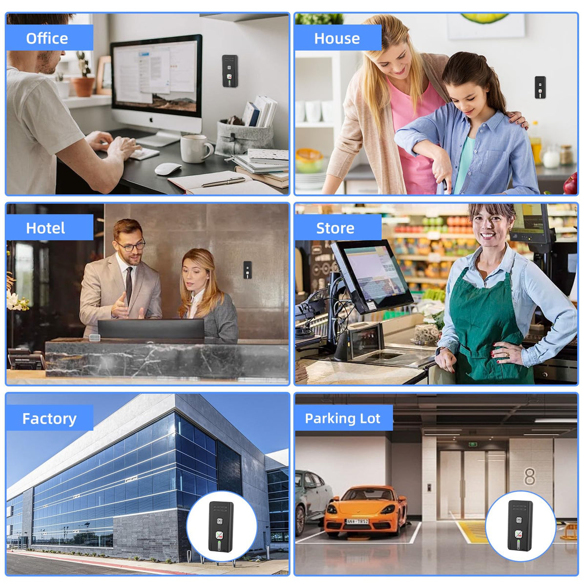 2 Way Intercom for Home 2026 Upgraded, Portable Wireless Intercom System for House with 5 Level Volume and Ringtones Adjustment Rechargeable for Hospital Hotel Office Business 3 Pack(Black)