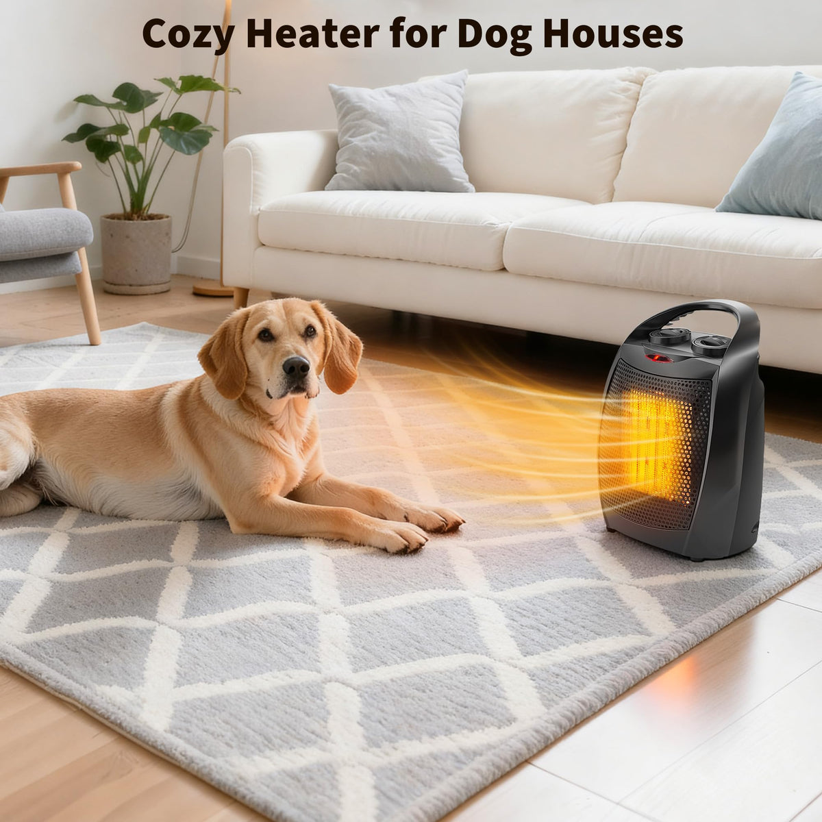 Small Space Heater with Thermostat, 1500w/750w Fast Heating Ceramic Desk Heater & Fan, Safe and Quiet <45 DB for Room Office Desk Indoor Use