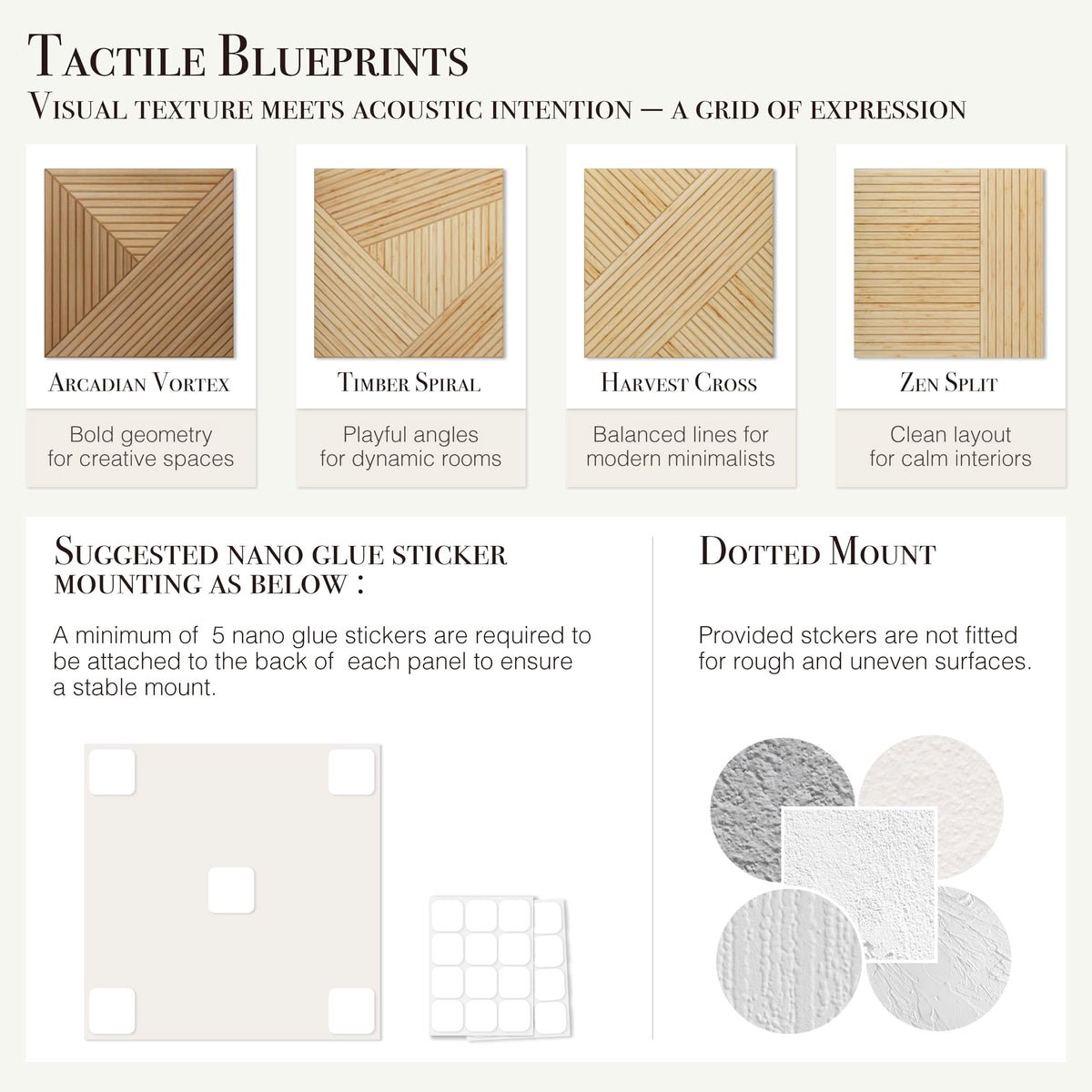 Soon Global Acoustical Wall Panels, 6-Piece 23.62 X 23.62 Inches Art Acoustic Panels, Decorative Acoustic Panels, Acoustic Wall Panels, Sound Absorbing Wall Art, Arcadian Vortex