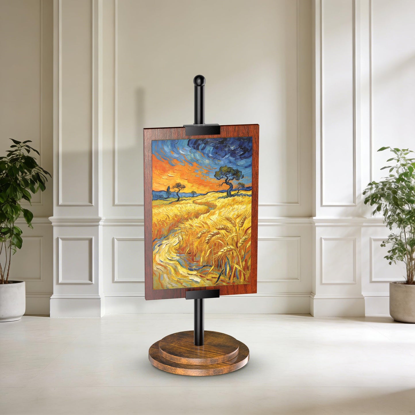 Adjustable Tabletop Easel Stand, Picture Easels for Display to 29" H, Picture Easels for Display, Black Easel, Picture Frame Stand, Adjustable Art Easel