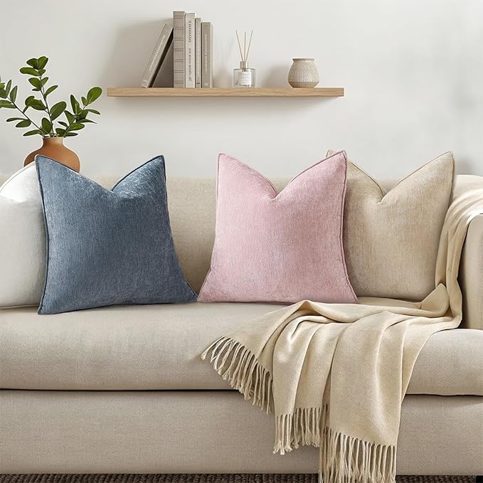 decorUhome Summer Couch Throw Pillow Covers 20x20 Set of 2, Decorative Soft