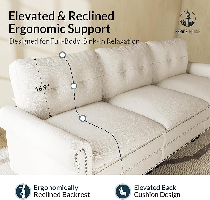 HERA'S HOUSE 2 Pieces Modular Sectional Sofa Sets, Oversized Couch Set