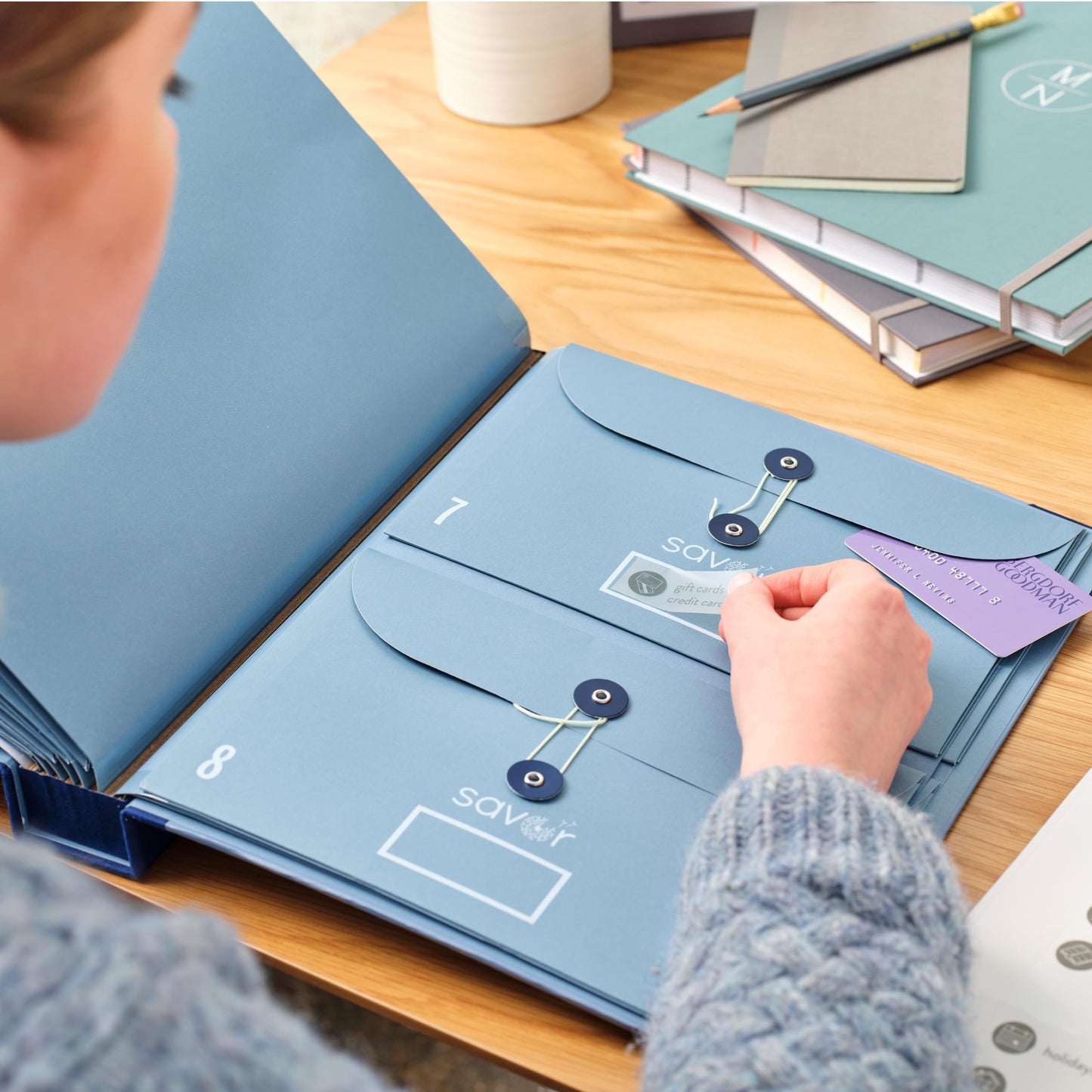 Savor | 2025 Updated Edition Family Emergency Binder™ | Cloth Expanding File Folder for Important Papers, Birth Certificates, Passports, Photos | Mother’s Day Gift for Moms and Families