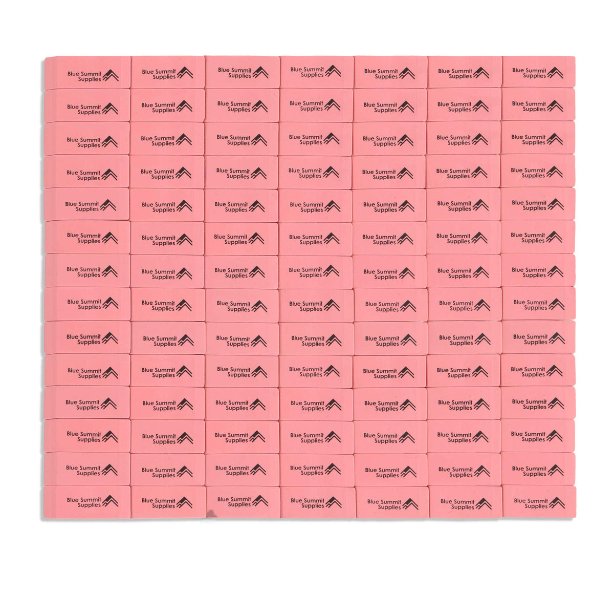 Blue Summit Supplies 100 Pack Pink Erasers Bulk, Pink Pearl Bulk Erasers for Kids, School, and Classroom