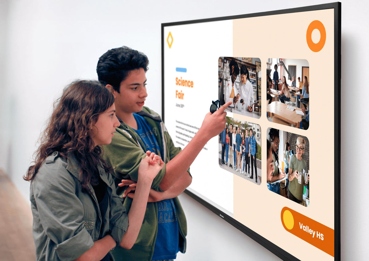 Promethean ActivPanelD 65" Commercial Digital Display, 4K UHD Non-Touch Digital Signage Screen for Announcements, Offices, Schools & Retail, Wall Mount Included, 3-Year Onsite Support