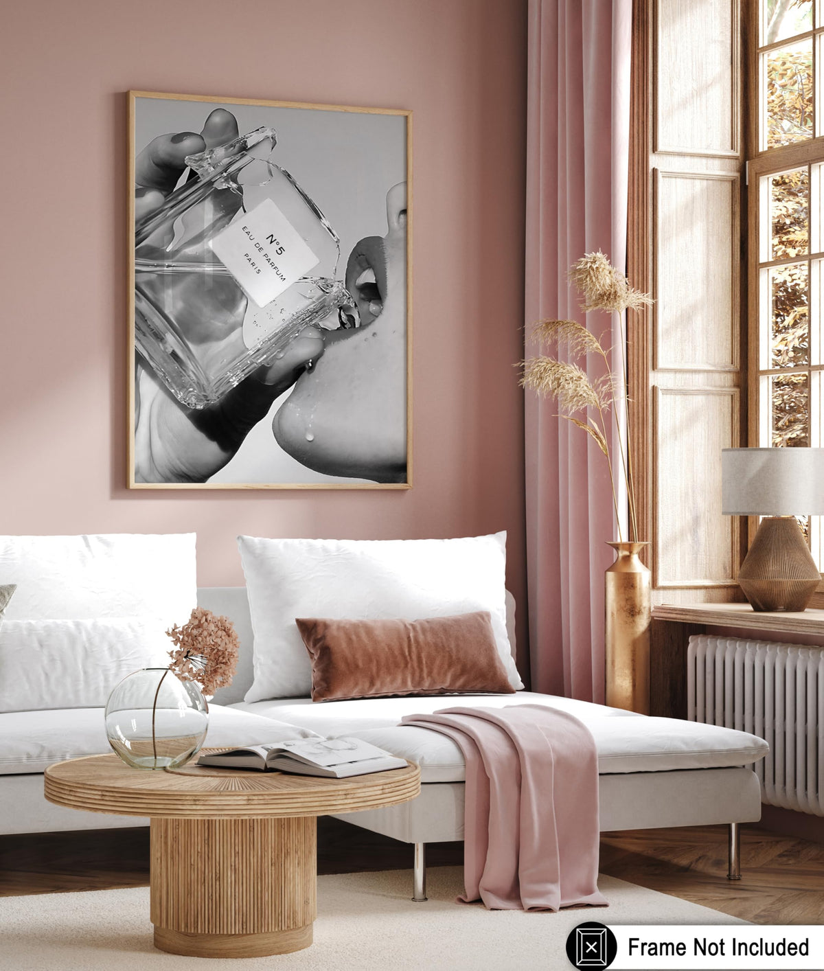 Poster Master Drinking Perfume Print - Fashion Poster - Black and White Art - Luxury Brand Wall Design - Girly Photography Art - Great Girl's Room or Office Decor - 8x10 UNFRAMED Wall Art